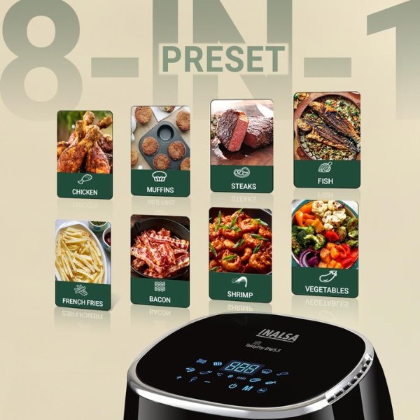 Inalsa Tasty Fry 5.5L Air Fryer