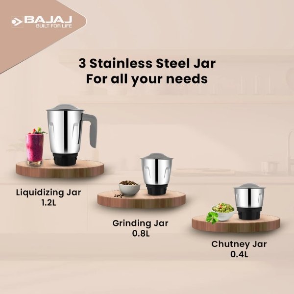 Bajaj 500W Mixer Grinder